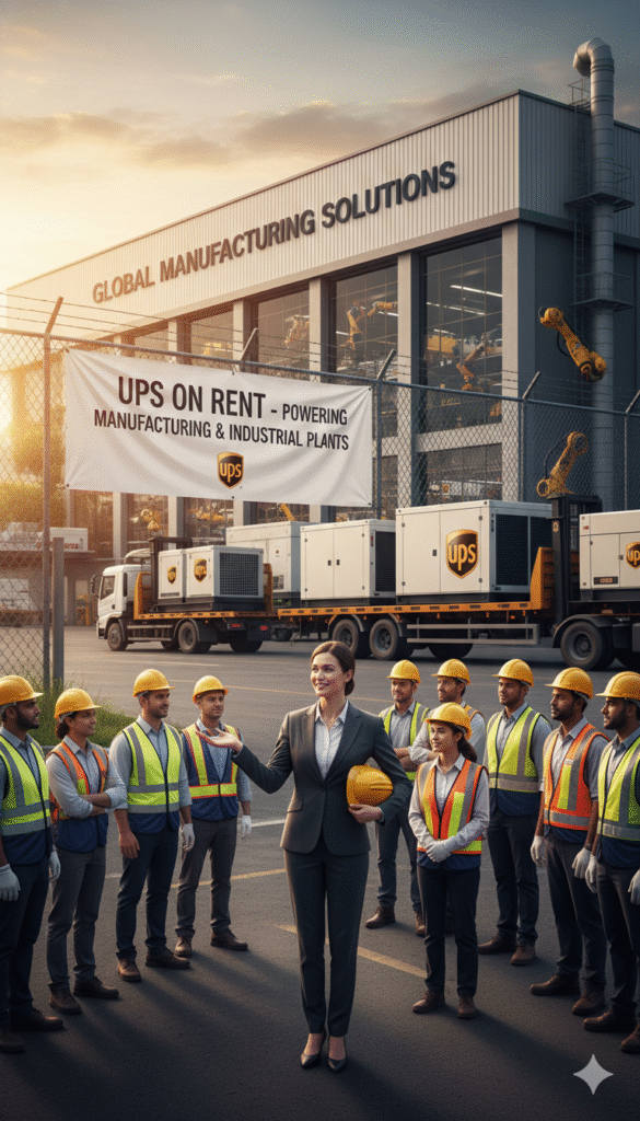 UPS on rent for Manufacturing and Industrial Plants